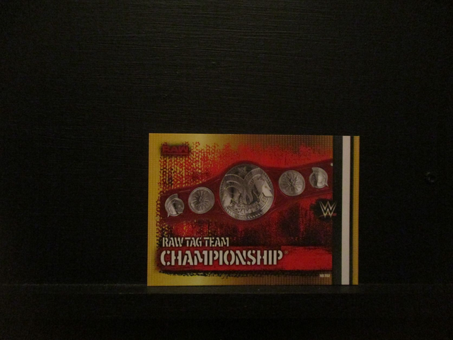 Raw Tag Team Championship - Championship Slam Attax 10th Edition Original Trading Card #352