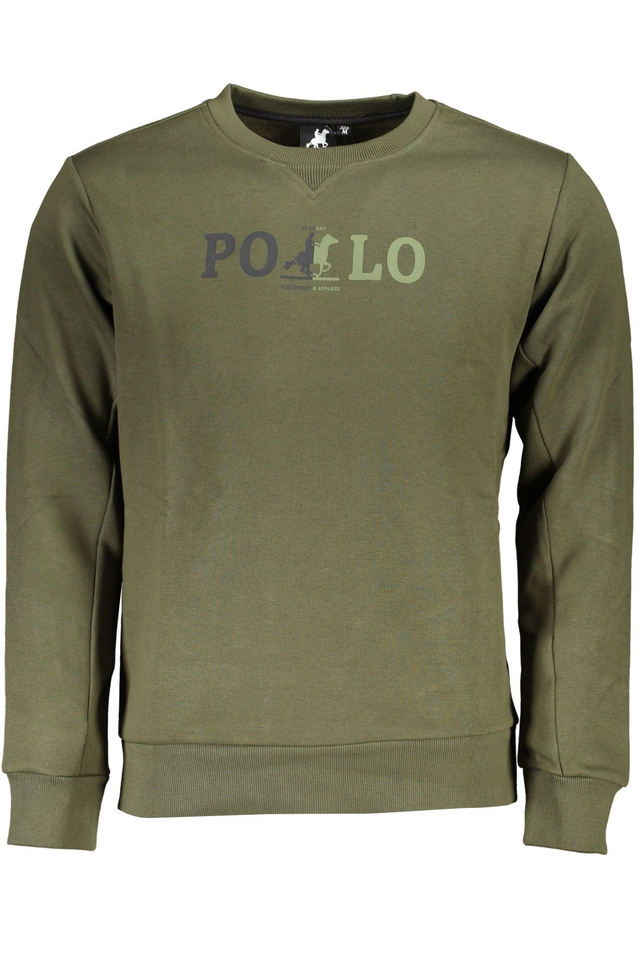 U.S. GRAND POLO FELPA SENZA ZIP UOMO VERDE