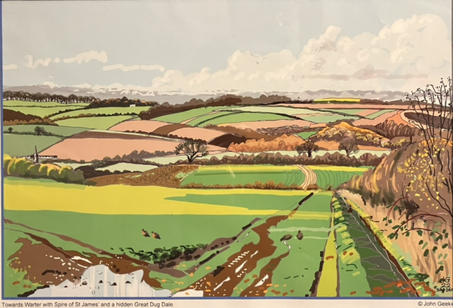 Wolds near Warter A3 print.