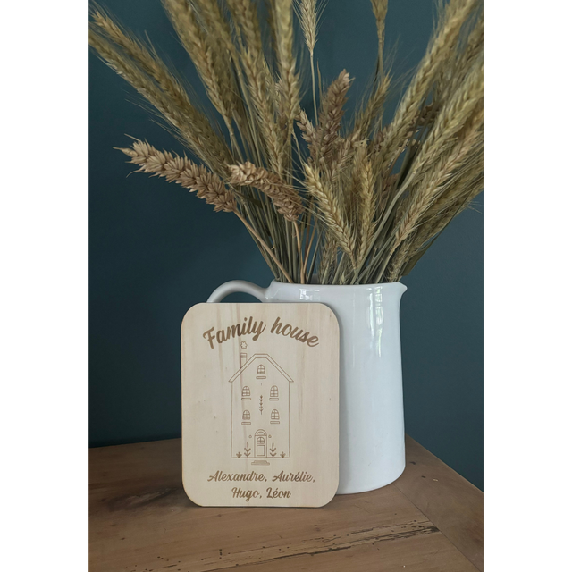 Panneau &quot;Family house&quot; - Personnalisable 