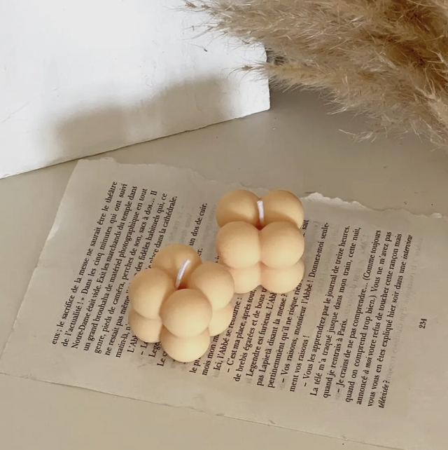 C-Bougie cube orange