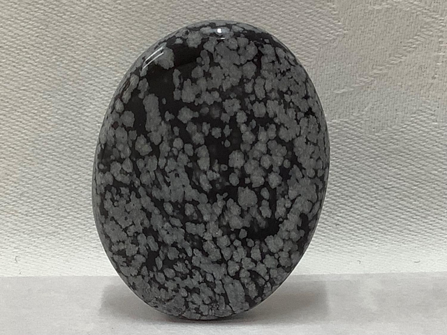 Snow Flake Obsidian Worry Stone