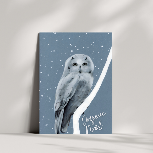 Carte de vœux - Chouette N°1