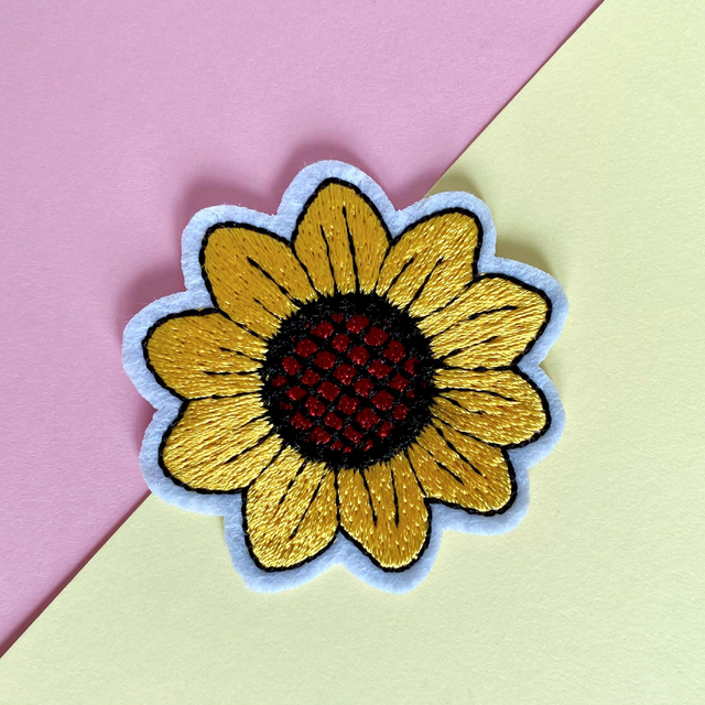 Patch thermocollant fleur de tournesol