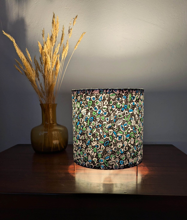 Lampe "Yeux" Vert et Bleu