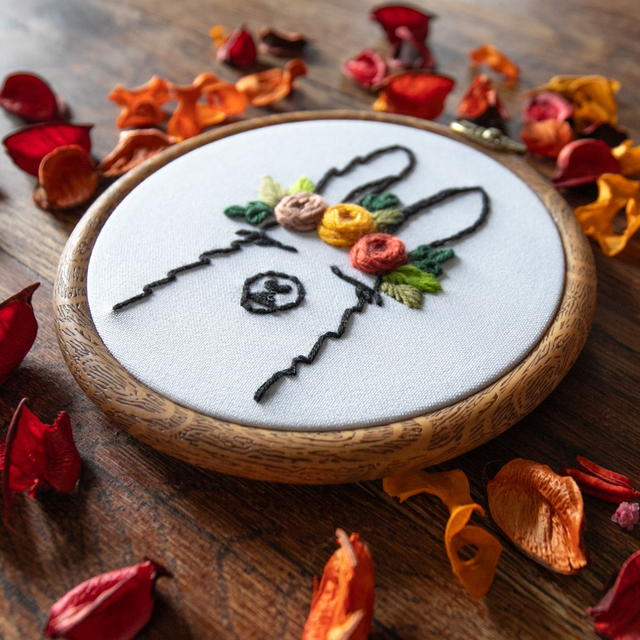 Broderie - le lama -