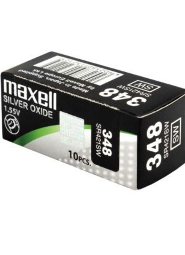 348 (SR421SW) Maxell Watch Battery (Pack 10)