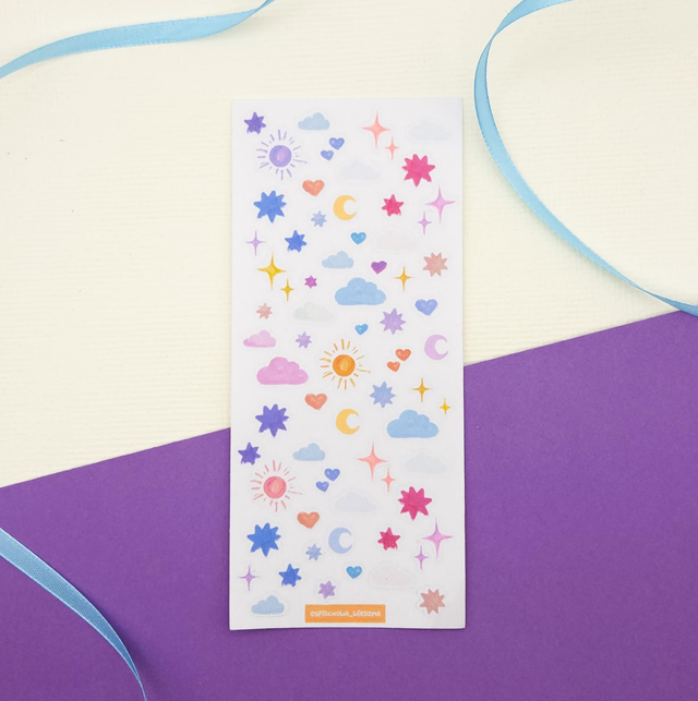 Niebo naklejki washi | ORYGINALNE 