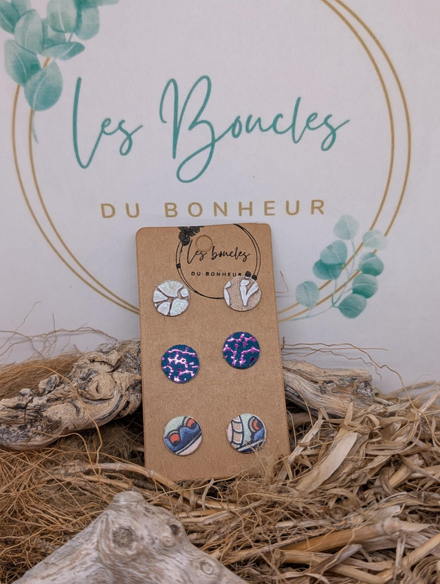 Lot de 3 paires de puces pu015