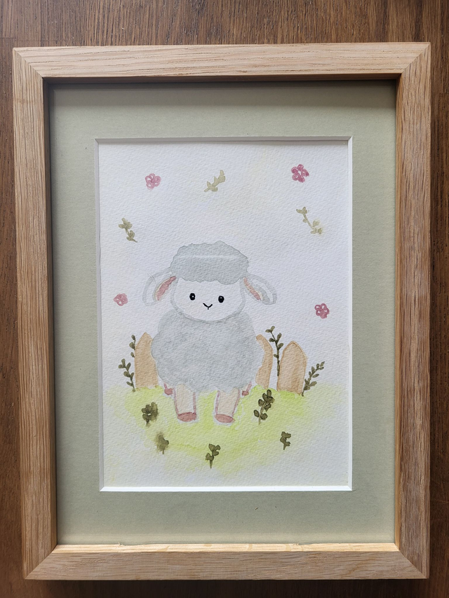 Un petit mouton dans la prairie