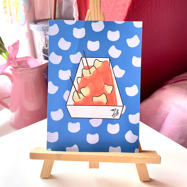 Illustration K-Food Tteokbokki Chat 