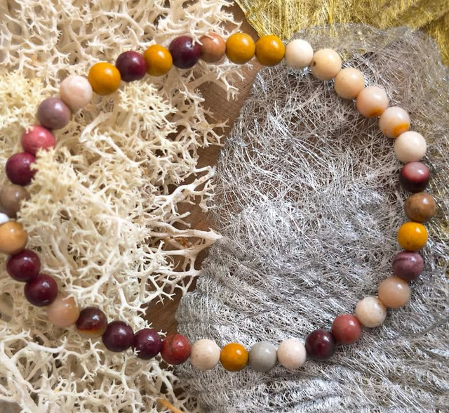 Bracelet boule JASPE MOKAITE 04mm