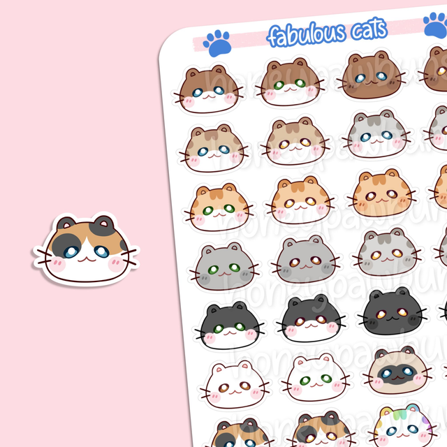 Fabelhafte Katzen Sticker Sheet - ST2213