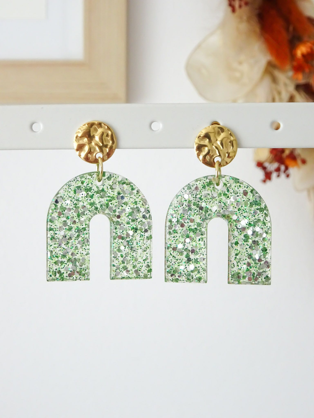 Arc : paillettes vertes