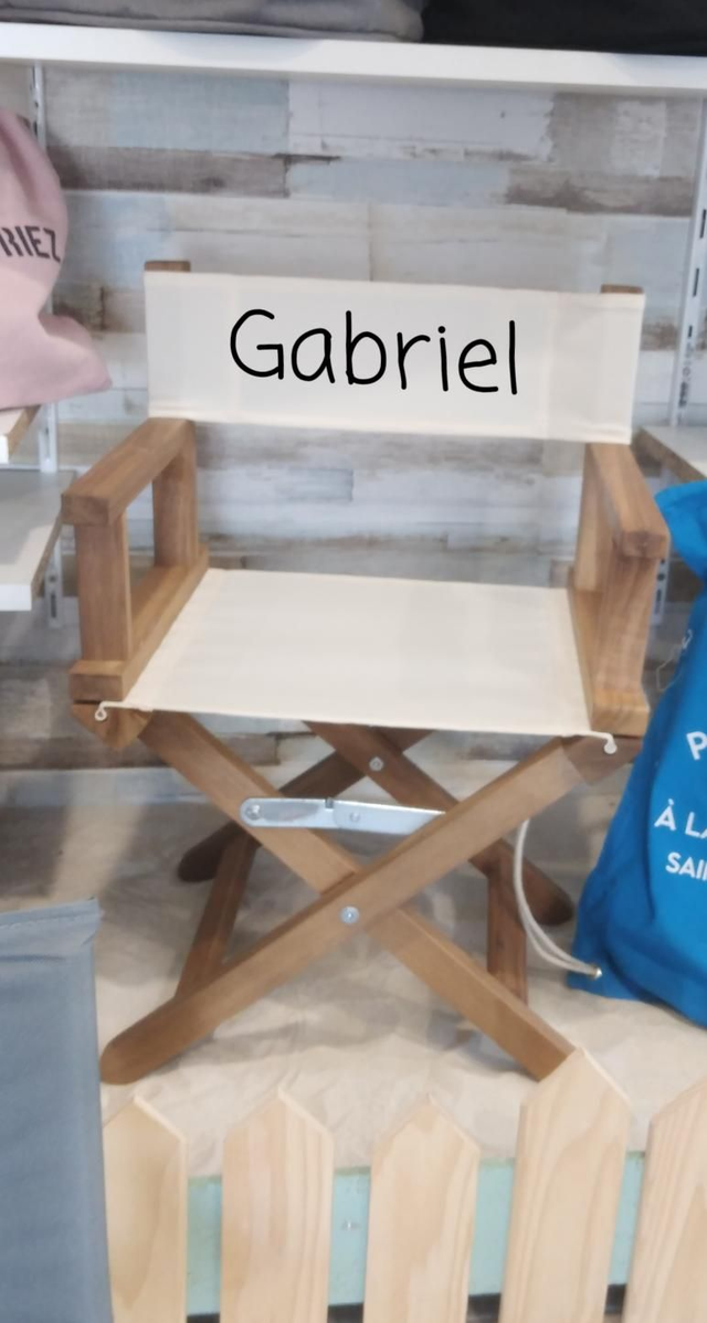 Chaise casting enfant pliable et personnalisable