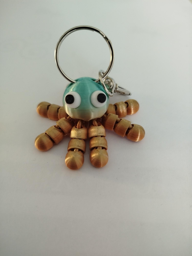 Porte clef poulpe articulé 