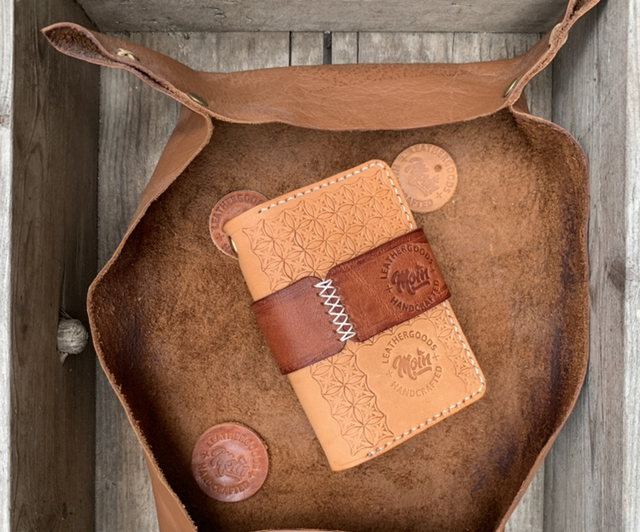 Card Wallet „Flower of Life“ (Braun)