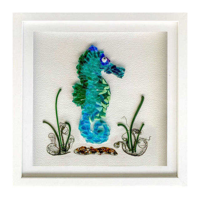 Framed seahorse 