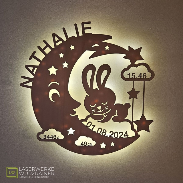 Schlummerlicht mit Name