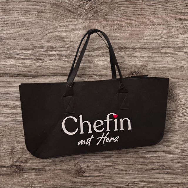 Tasche Chefin mit Herz inkl 2 Farben