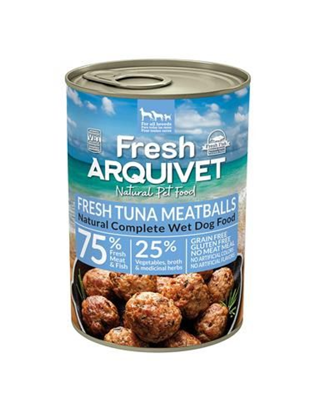 Boulettes de viande au thon et aux épinards - 6 boites x 0.400 Kg = 2.400 Kg - Arquivet / ARQ1238