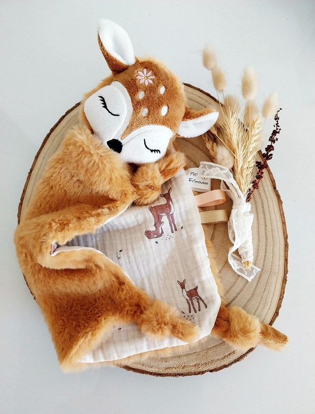 Biche fourrure et double gaze