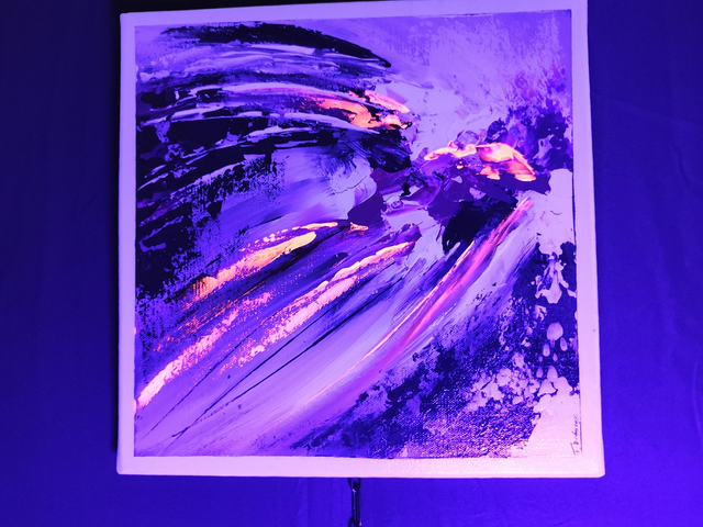 tableau Moderne fluorescent- art contemporain - art abstrait création originale