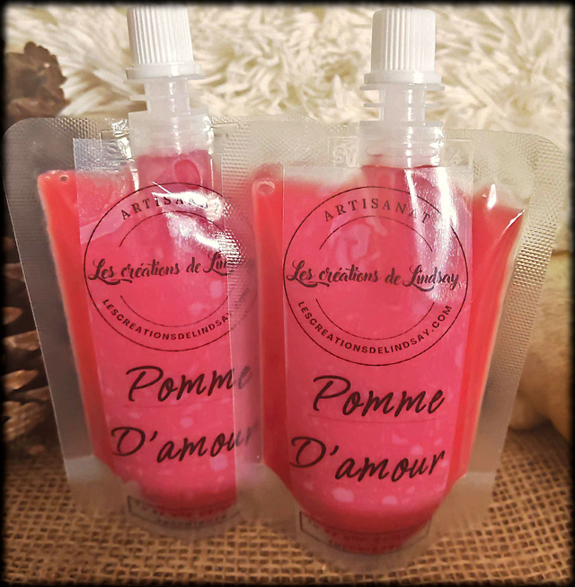 Fondant parfumé compressible Pomme d&#039;amour - Squeezable wax  