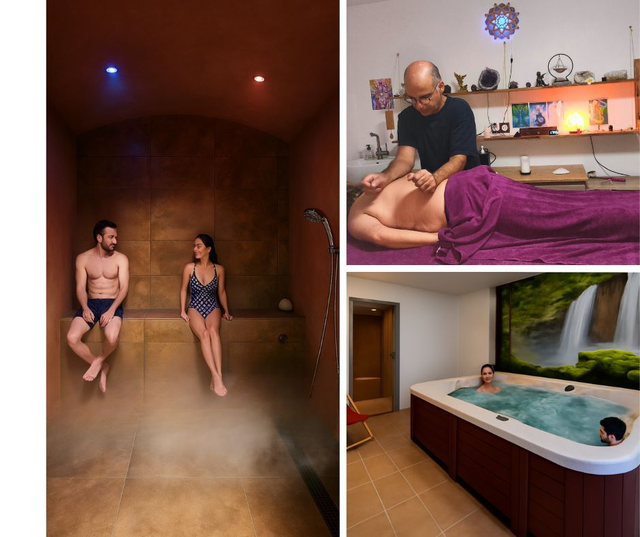 Spa &amp; hammam 1h + Massage Nomade Harmonie 1h30