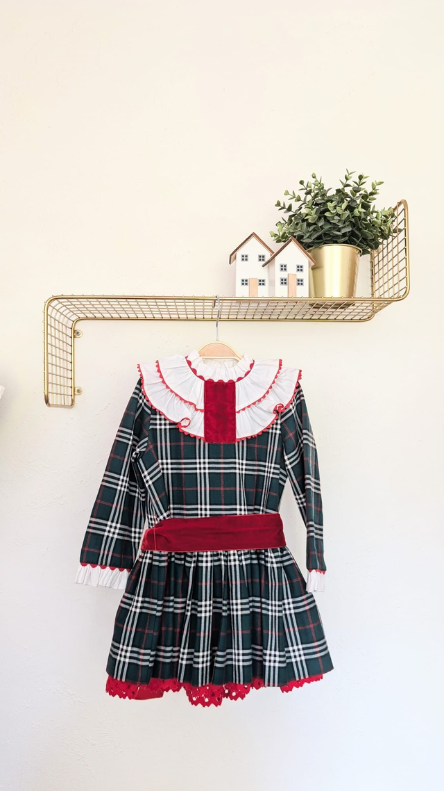 X Robe à carreaux LAPEPPA T.4A