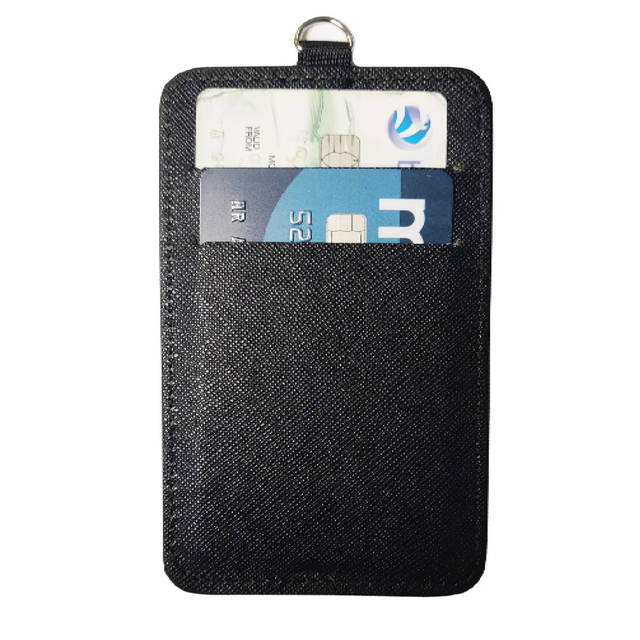 PU 2 Card Holder with Clip