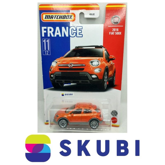 2016 Fiat 500X - FRANCE 2021 11/12 - Matchbox