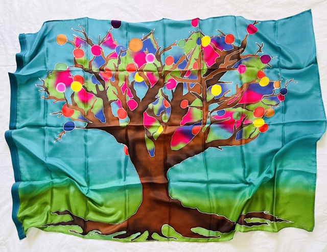 L’Arbre de Vie Genèse 2.8-9 Soie épaisse livrée sans tige 