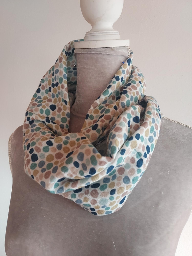 Schal Musselin Punkte
