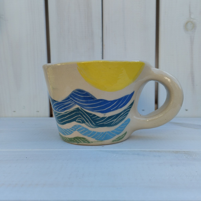Cappuccinos bögre - Hullámok