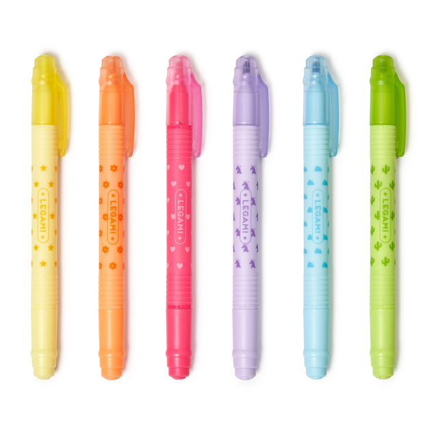 Set di 6 Evidenziatori Cancellabili - Magic Highlighters