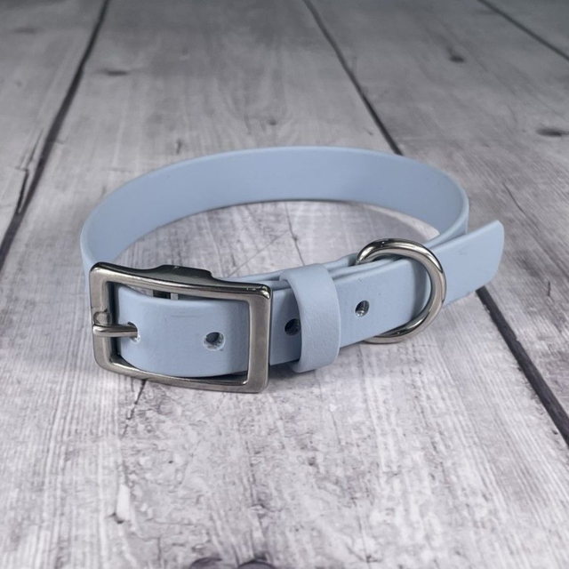 Pastel Blue Waterproof BioThane® Collar
