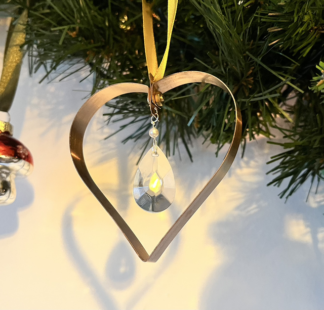 Small Heart Copper Decoration