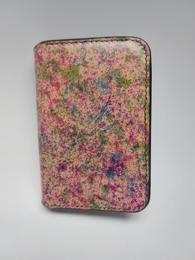 Porte carte multi-poches en cuir