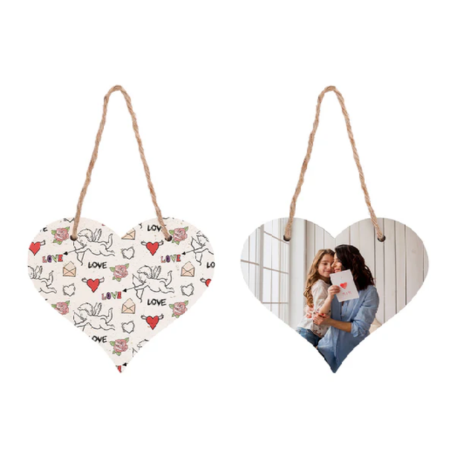 MDF Love Heart Plaque