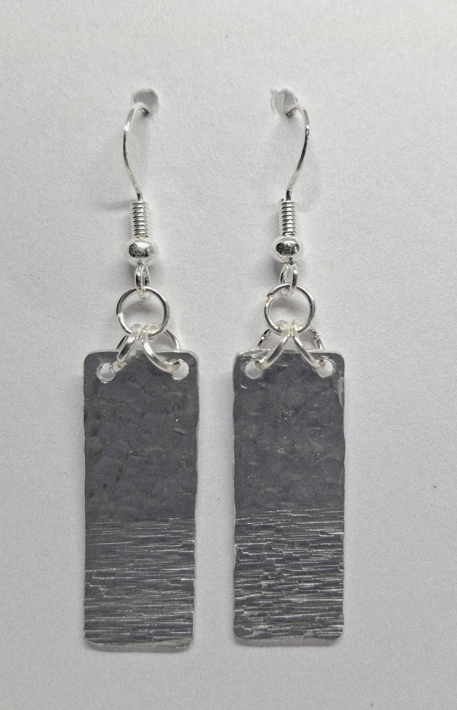 Two Tone Textured Earring