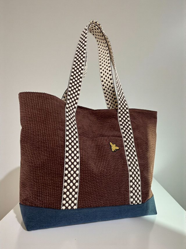 Cabas Essentiel - Velours Brun