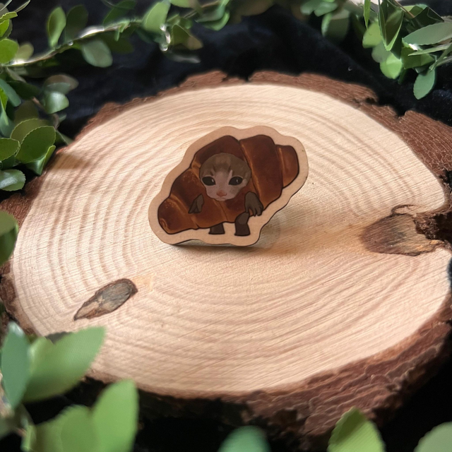 Pin gatos comida - croissant