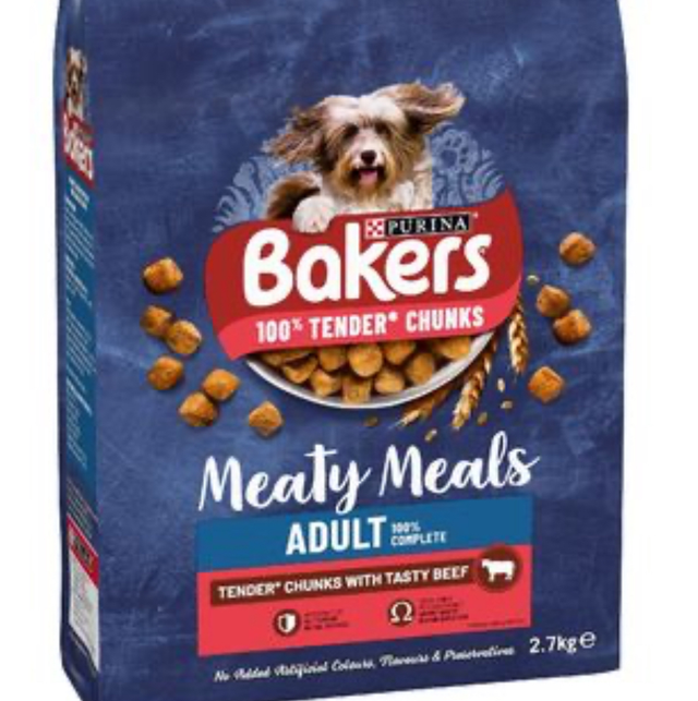 Bakers Meaty Meals Beef 4x2.7kg