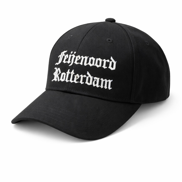 Feijenoord Rotterdam Cap - Old Style - Zwart