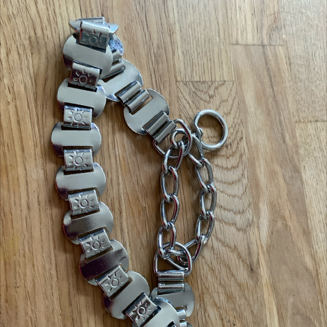 Metal dog collar 42cm