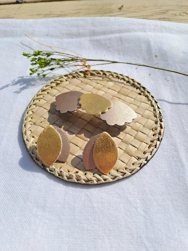 Ensemble barrette + boucles d'oreilles 