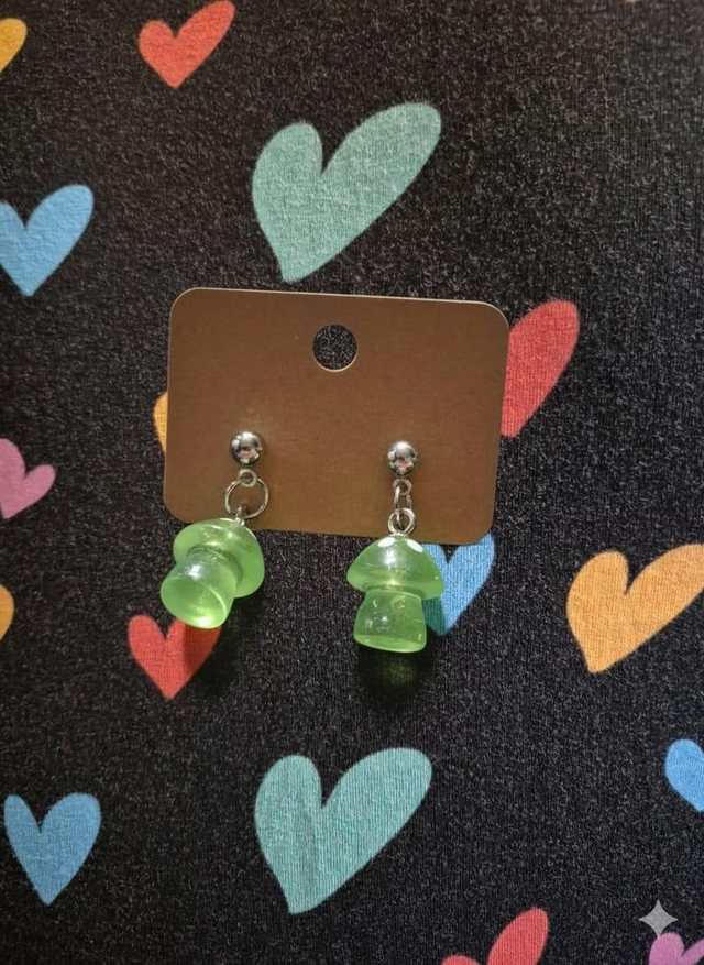 Mushroom earrings 