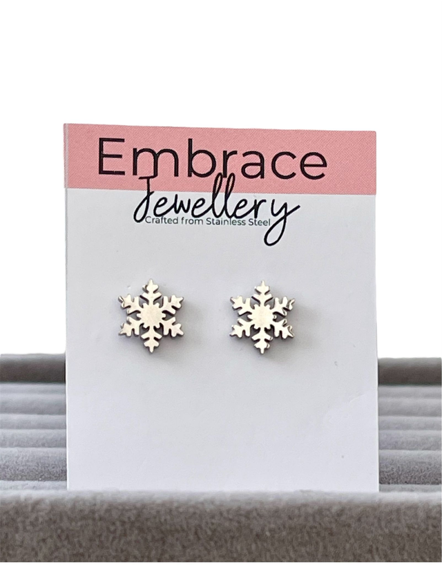 Snowflake Stud Earrings