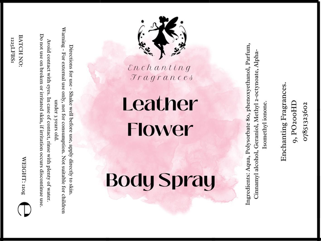 Body Spray - Leather Flower